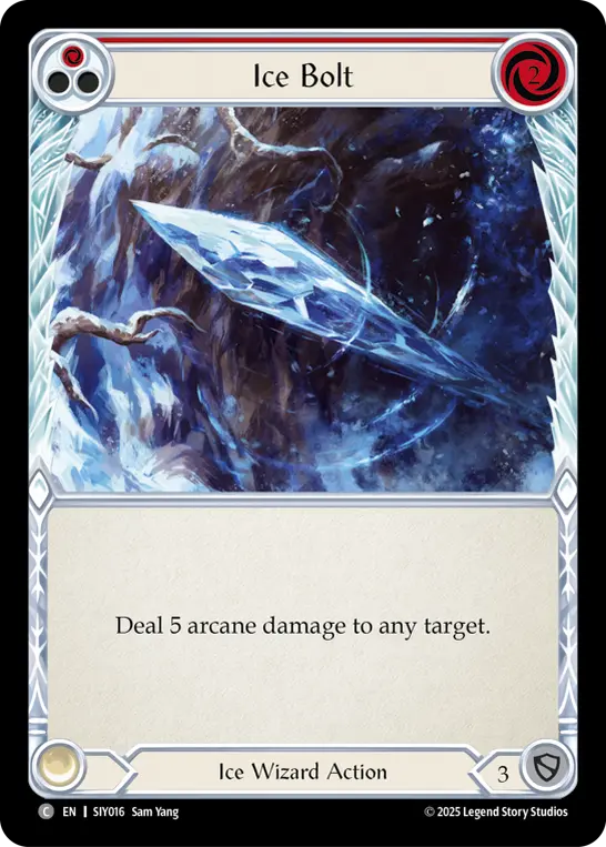 Ice Bolt card image, pitch 1
