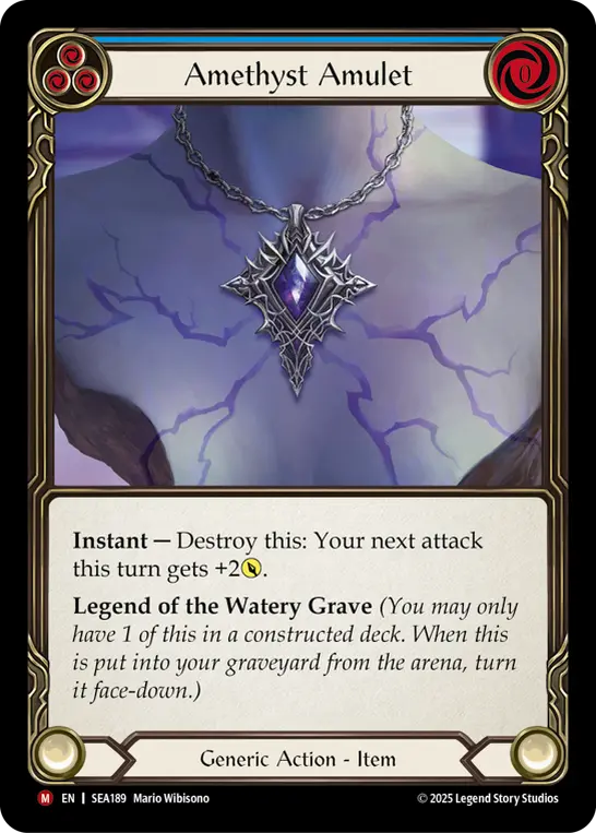 Amethyst Amulet card image, pitch 3