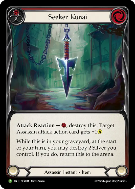 Seeker Kunai card image, pitch 1