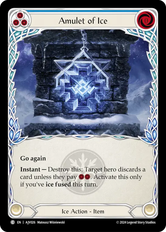 Amulet of Ice card image, pitch 3