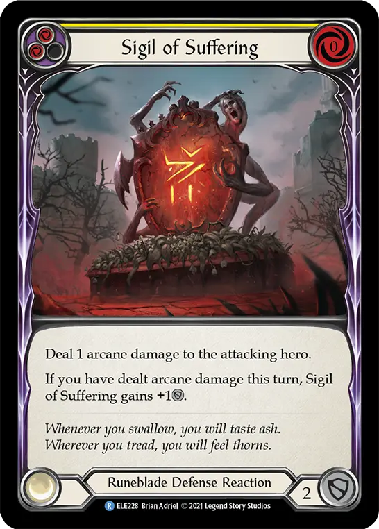Sigil of Suffering card image, pitch 2