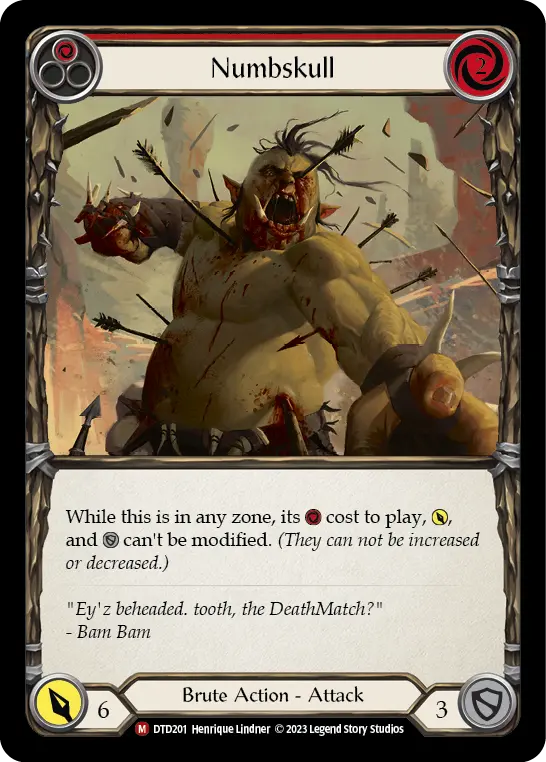 Numbskull card image, pitch 1