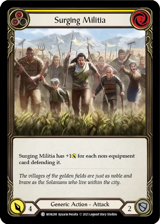 Surging Militia card image, pitch 2