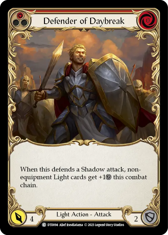 Defender of Daybreak card image, pitch 1
