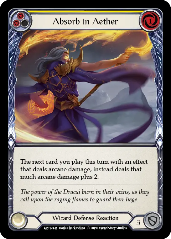Absorb in Aether card image, pitch 2