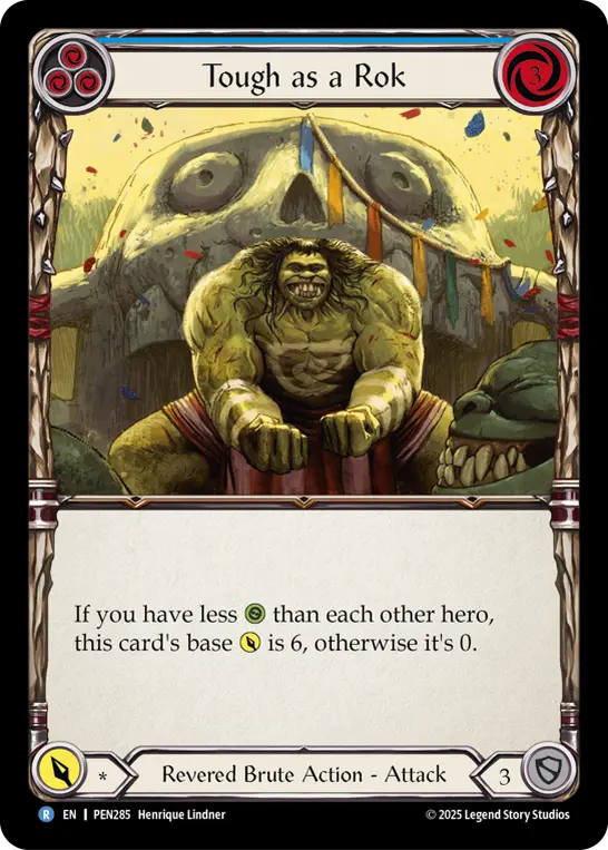 Tough as a Rok card image, pitch 3
