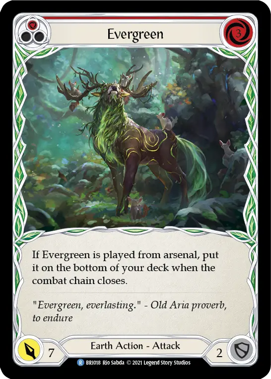 Evergreen card image, pitch 1