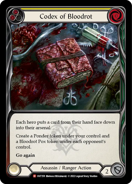 Codex of Bloodrot card image, pitch 2
