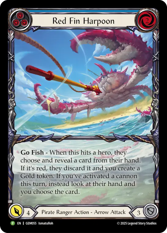 Red Fin Harpoon card image, pitch 3
