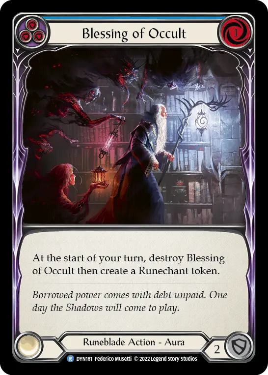 Blessing of Occult card image, pitch 3