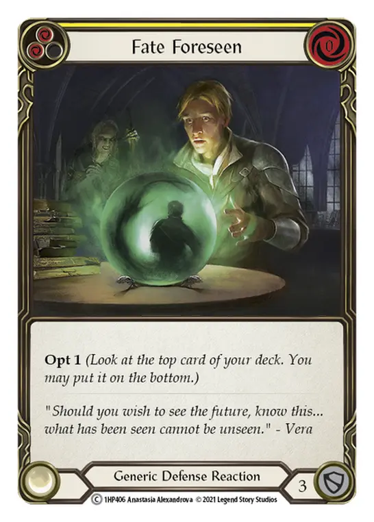 Fate Foreseen card image, pitch 2