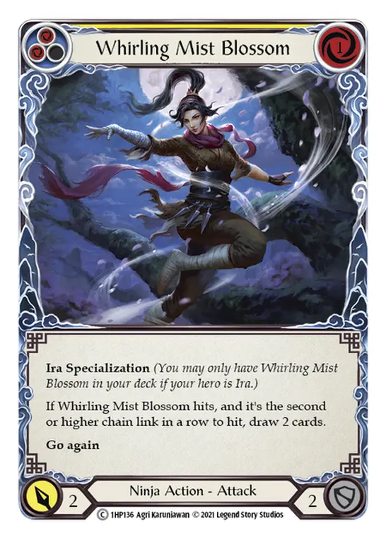 Whirling Mist Blossom card image, pitch 2