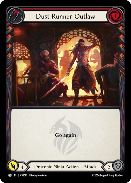 Dust Runner Outlaw card image, pitch 1