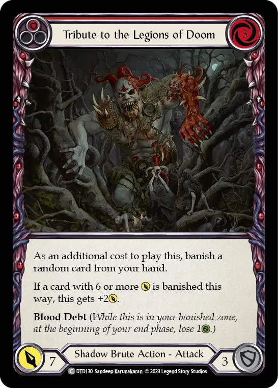 Tribute to the Legions of Doom card image, pitch 1