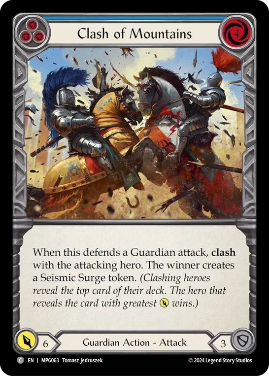 Clash of Mountains card image, pitch 3