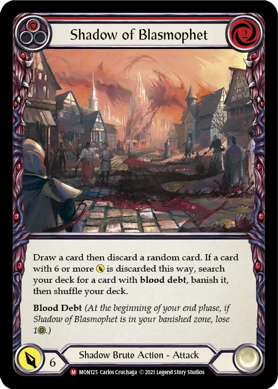 Shadow of Blasmophet card image, pitch 1