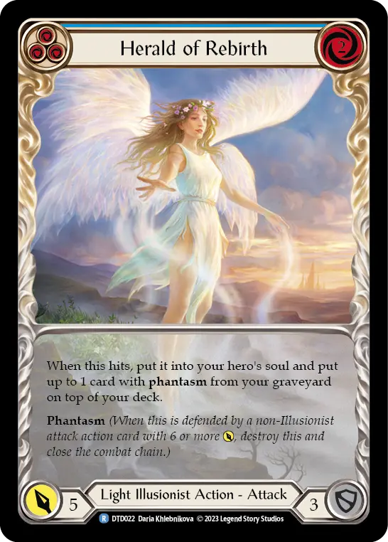 Herald of Rebirth card image, pitch 3