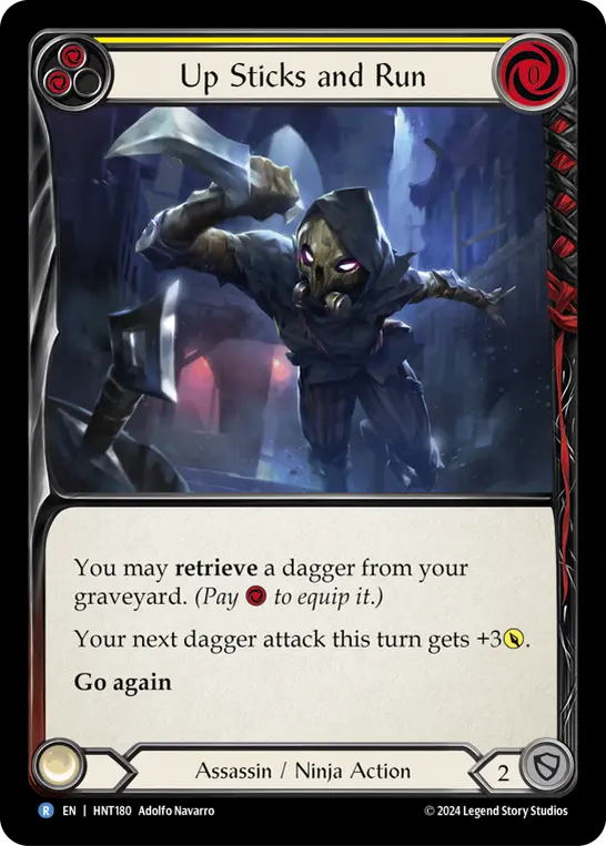 Up Sticks and Run card image, pitch 2