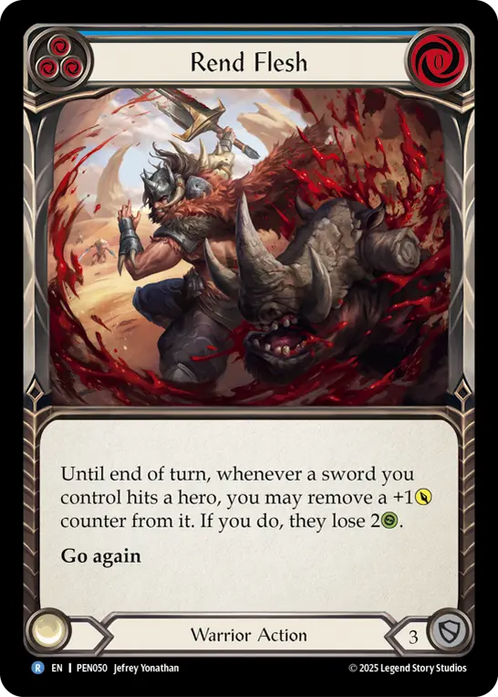 Rend Flesh card image, pitch 3