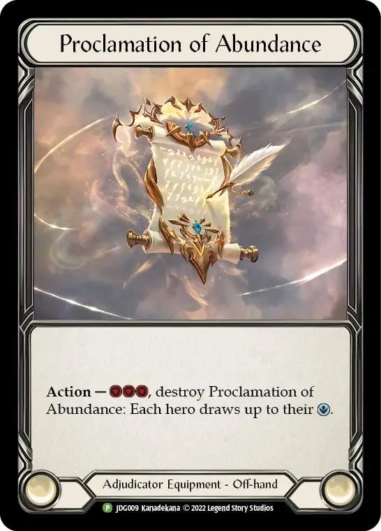 Proclamation of Abundance card image