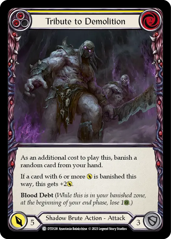 Tribute to Demolition card image, pitch 2