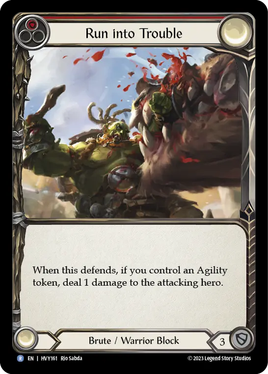 Run into Trouble card image, pitch 1