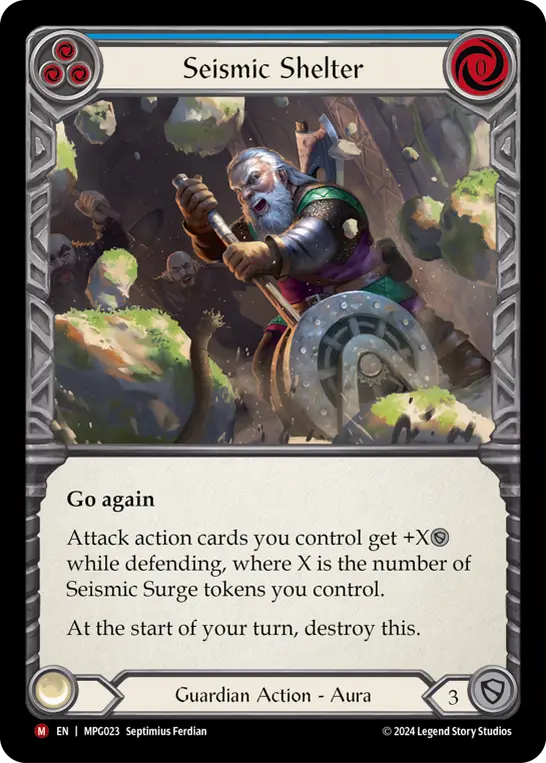 Seismic Shelter card image, pitch 3