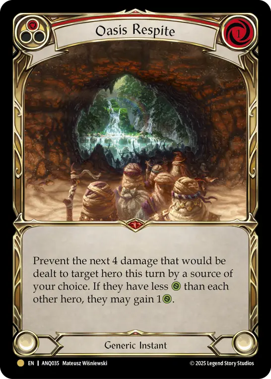 Oasis Respite card image, pitch 1