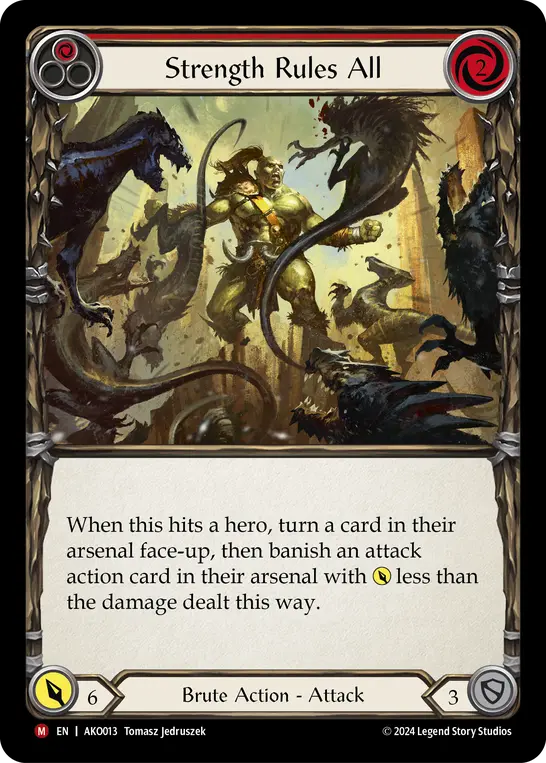 Strength Rules All card image, pitch 1