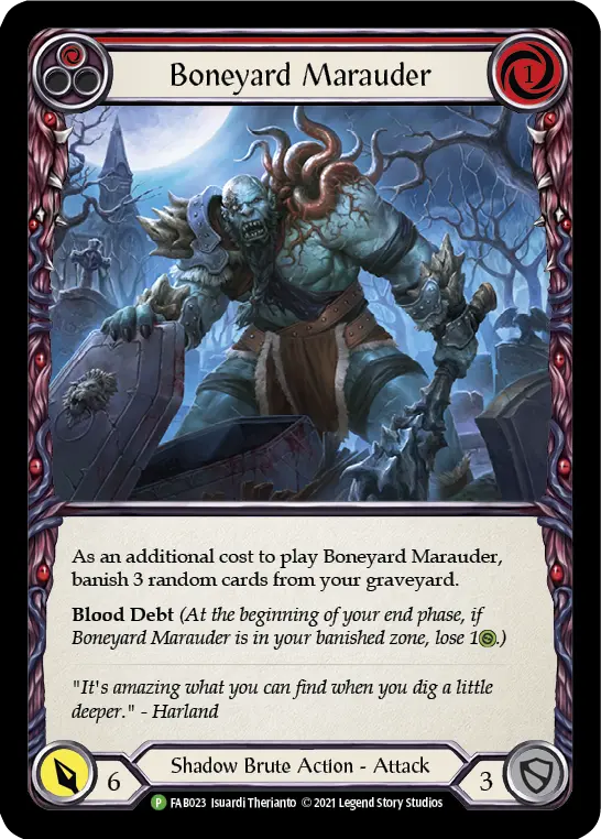 Boneyard Marauder card image, pitch 1