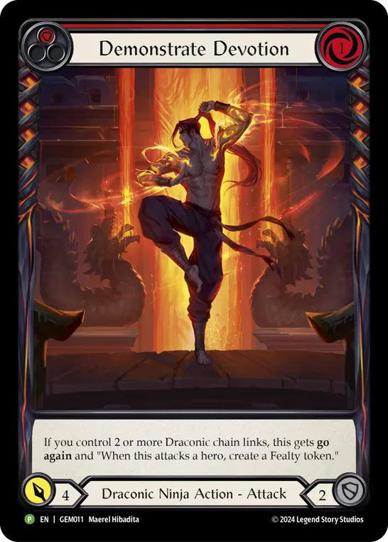 Demonstrate Devotion card image, pitch 1