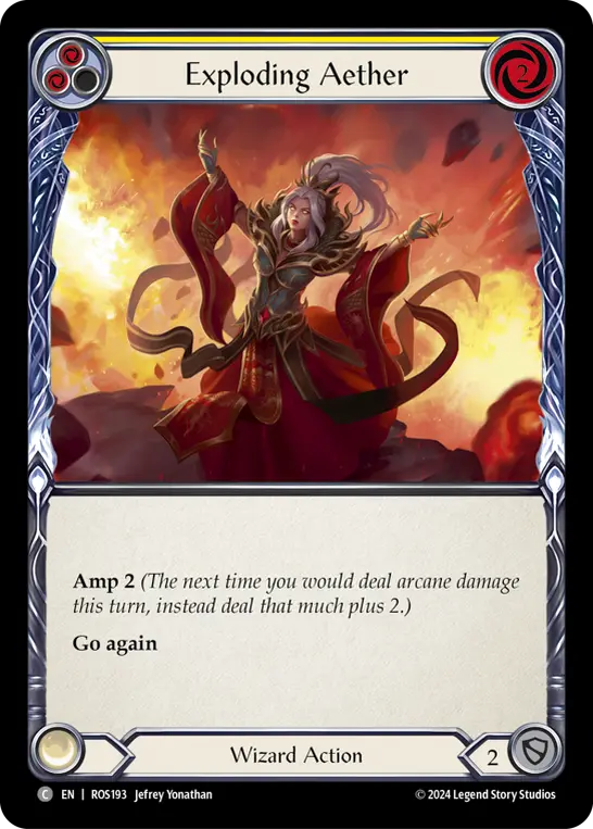 Exploding Aether card image, pitch 2