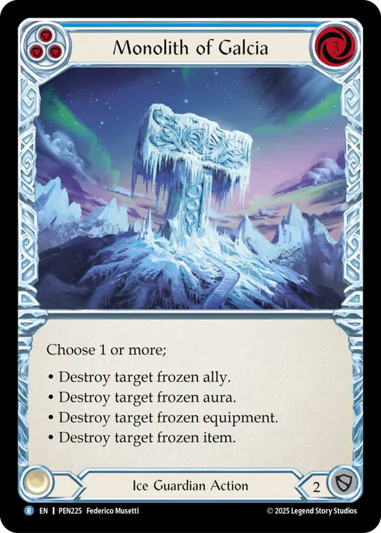 Monolith of Galcia card image, pitch 3