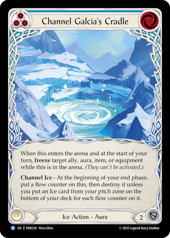 Channel Galcia's Cradle card image, pitch 3