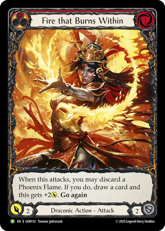 Fire that Burns Within card image, pitch 1