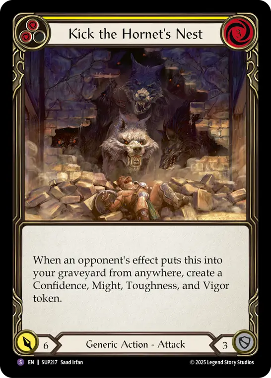 Kick the Hornet's Nest card image, pitch 2