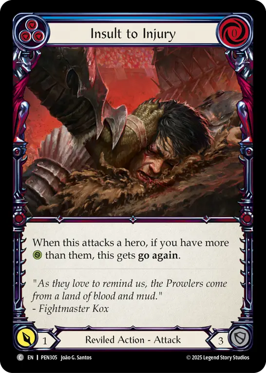 Insult to Injury card image, pitch 3