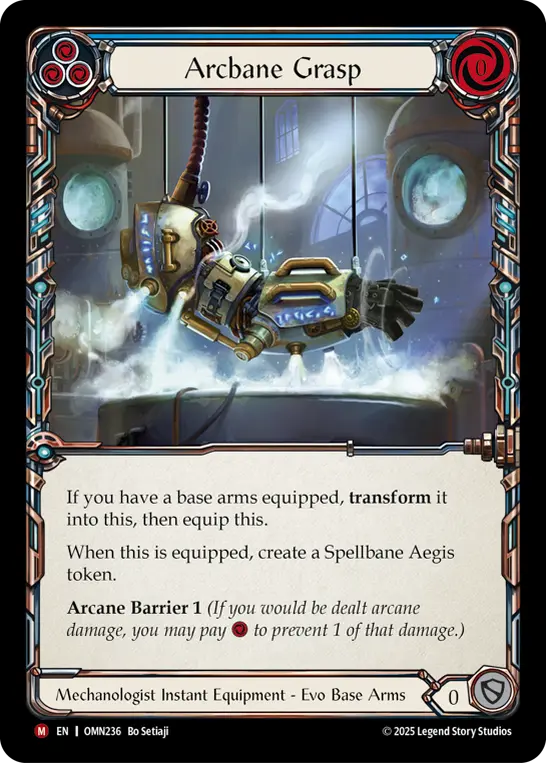 Arcbane Grasp card image, pitch 3