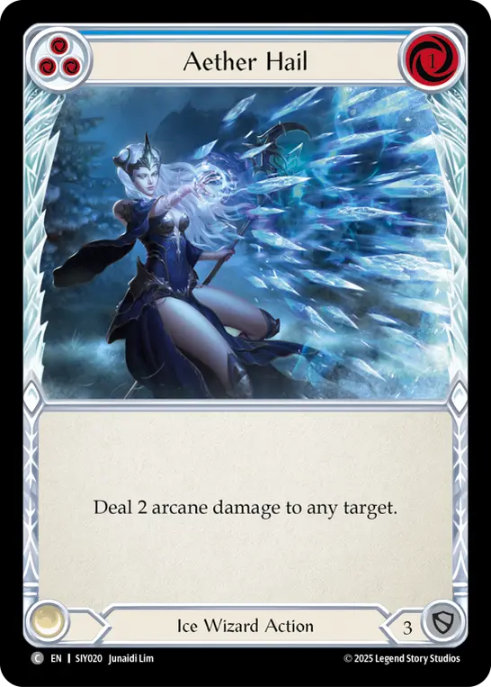 Aether Hail card image, pitch 3