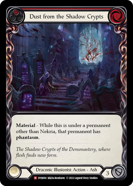 Dust from the Shadow Crypts card image, pitch 1