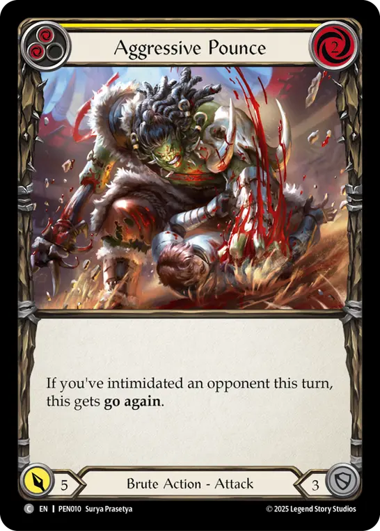 Aggressive Pounce card image, pitch 2