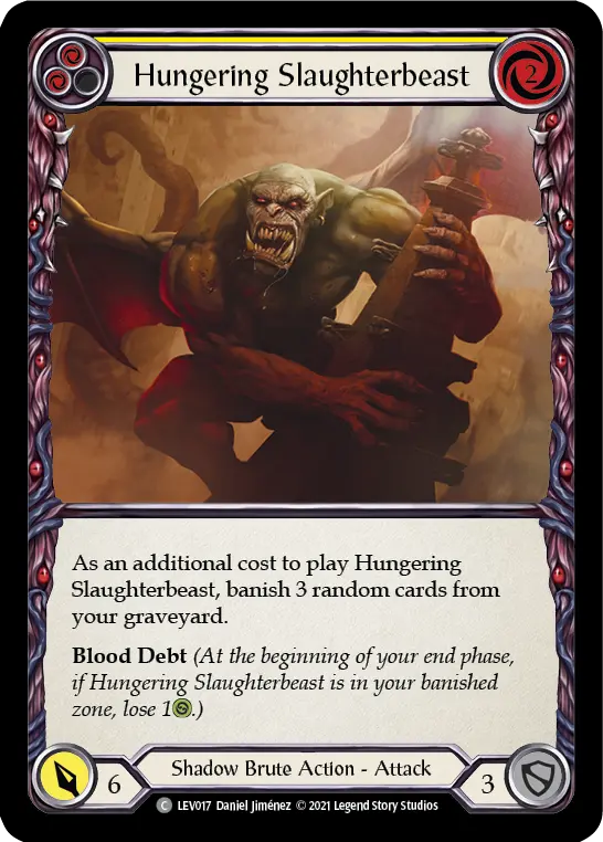 Hungering Slaughterbeast card image, pitch 2
