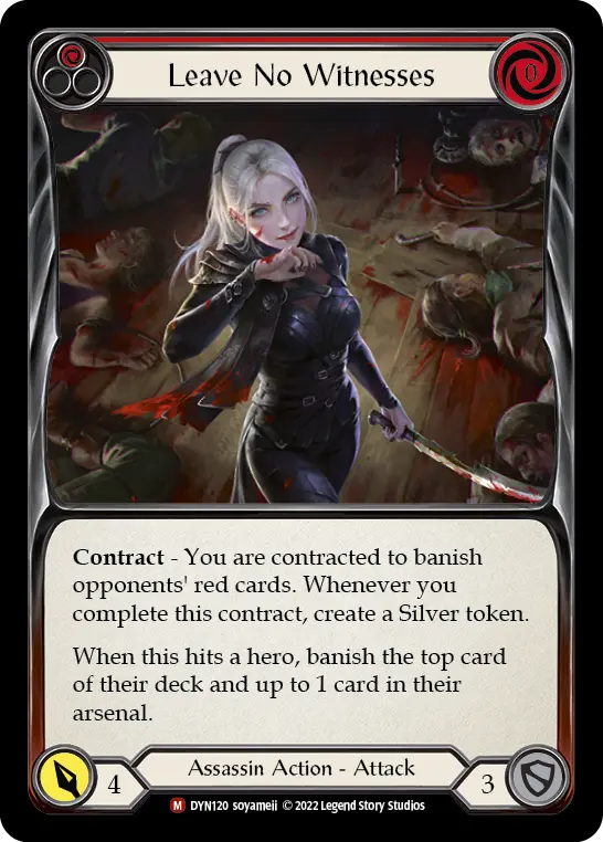 Leave No Witnesses card image, pitch 1