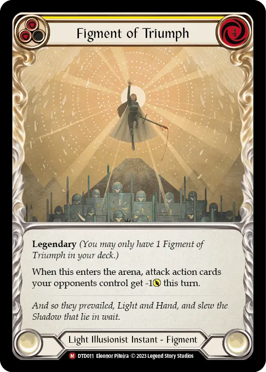 Figment of Triumph card image, pitch 2