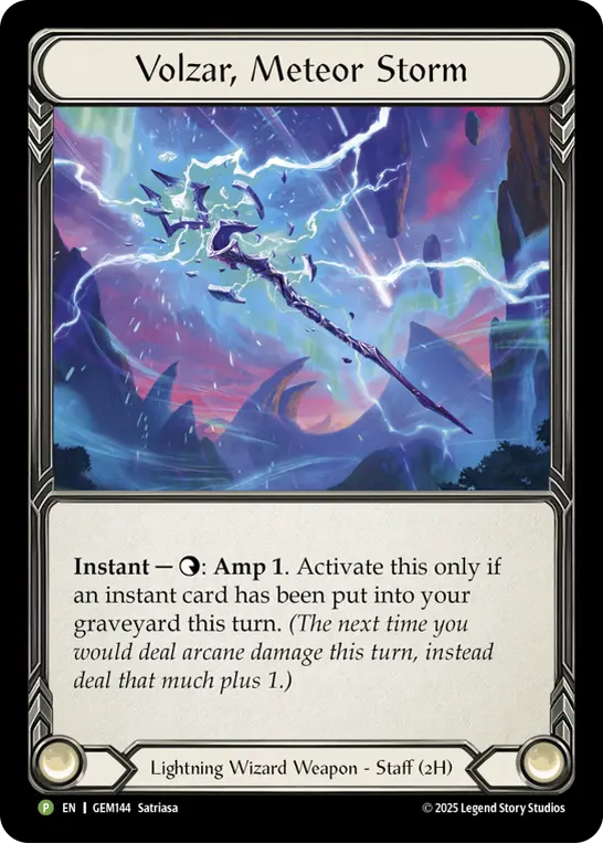 Volzar, Meteor Storm card image