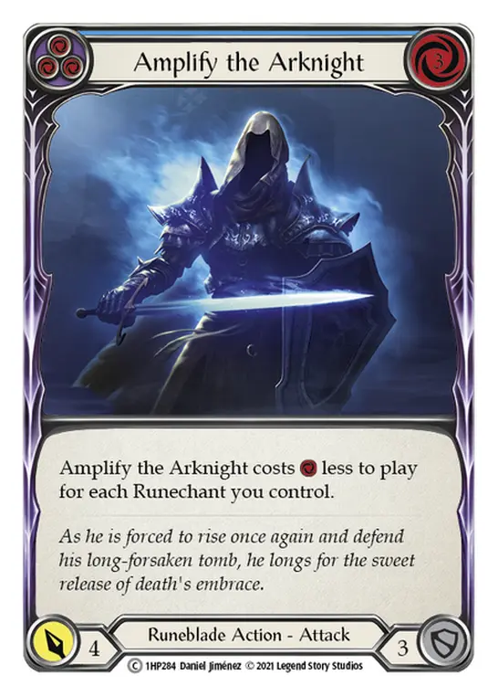 Amplify the Arknight card image, pitch 3