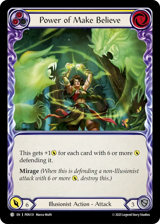 Power of Make Believe card image, pitch 2