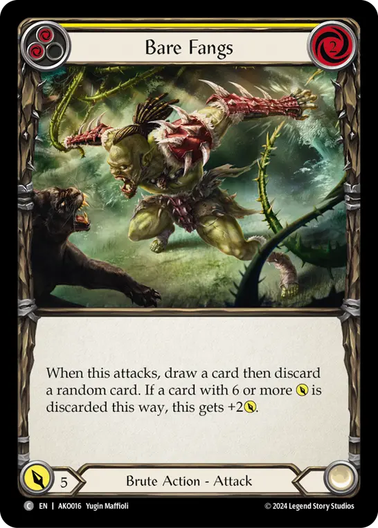 Bare Fangs card image, pitch 2